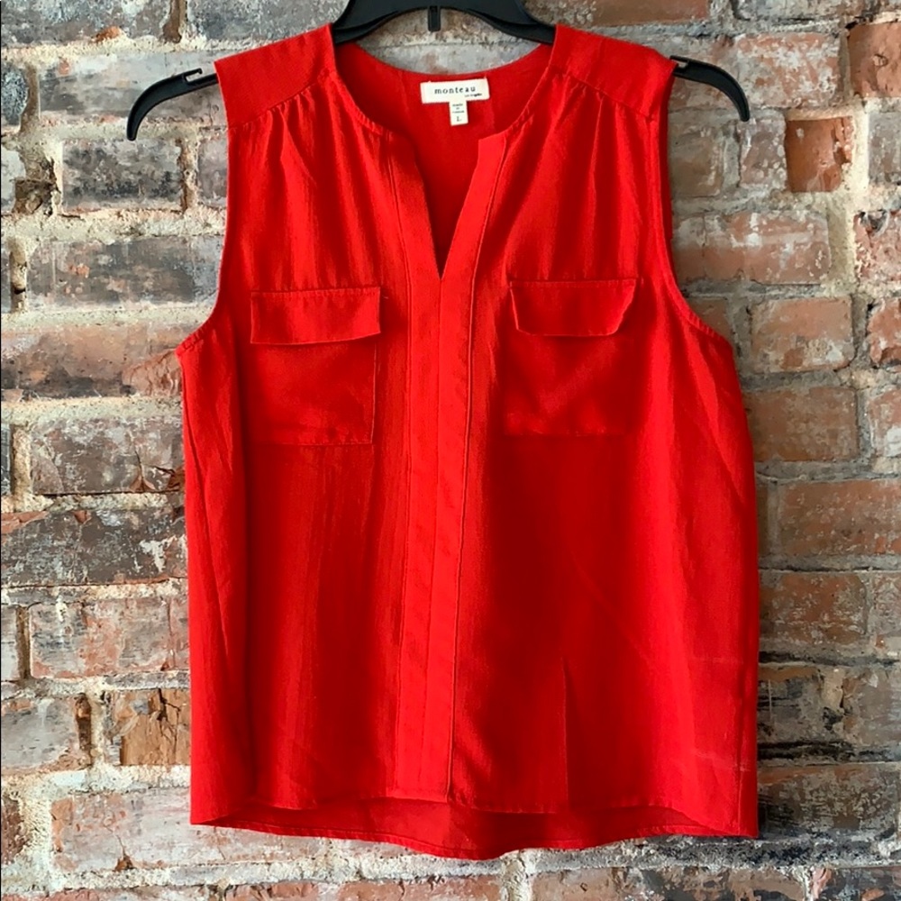Sleeveless Ruby Blouse